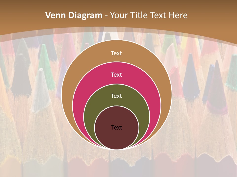 Orange Colour Green PowerPoint Template