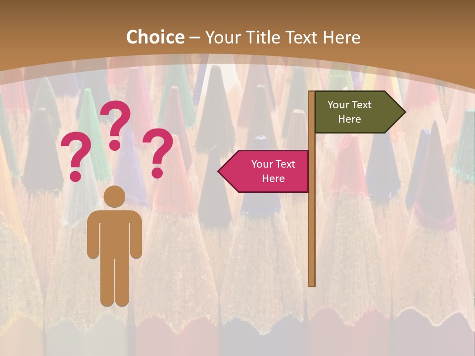 Orange Colour Green PowerPoint Template