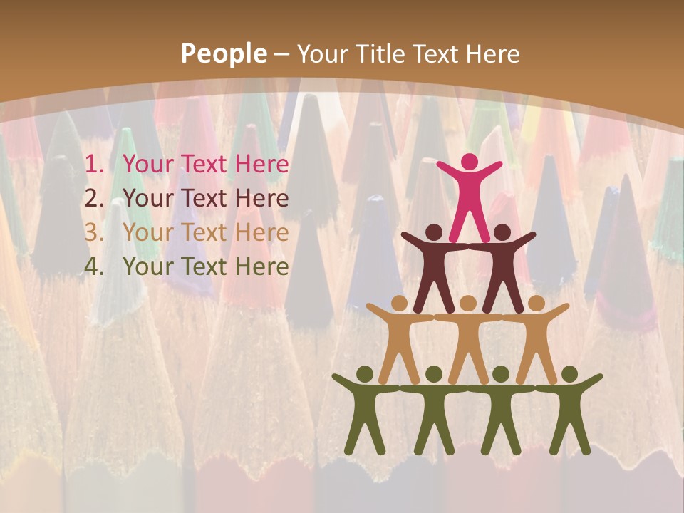 Orange Colour Green PowerPoint Template