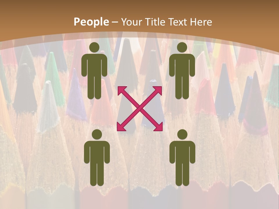 Orange Colour Green PowerPoint Template