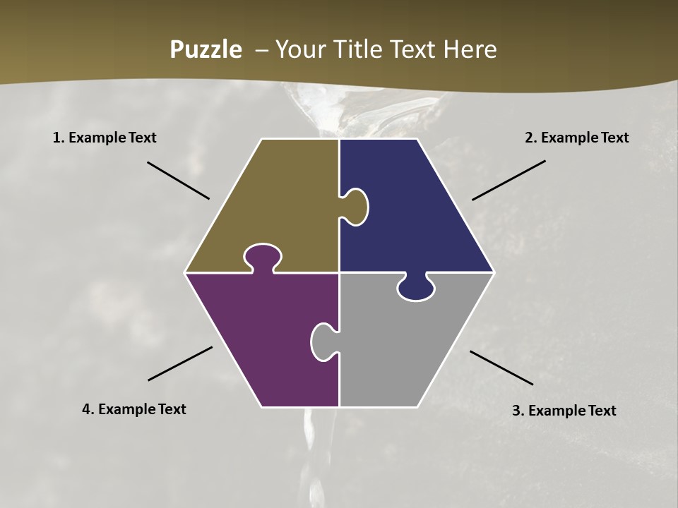 A Water Faucet With A Stream Of Water Coming Out Of It PowerPoint Template