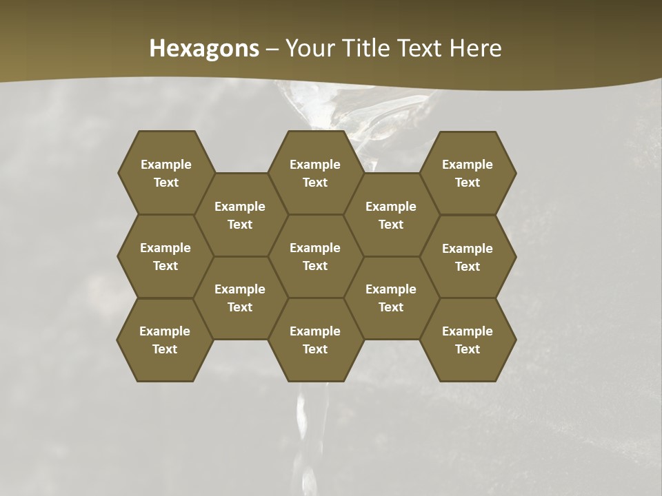 A Water Faucet With A Stream Of Water Coming Out Of It PowerPoint Template