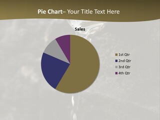 A Water Faucet With A Stream Of Water Coming Out Of It PowerPoint Template