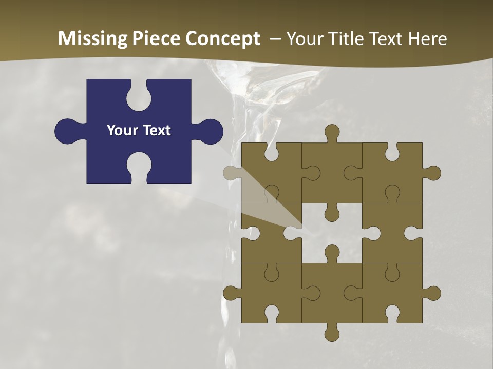 A Water Faucet With A Stream Of Water Coming Out Of It PowerPoint Template