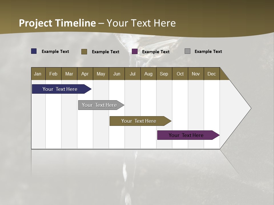 A Water Faucet With A Stream Of Water Coming Out Of It PowerPoint Template
