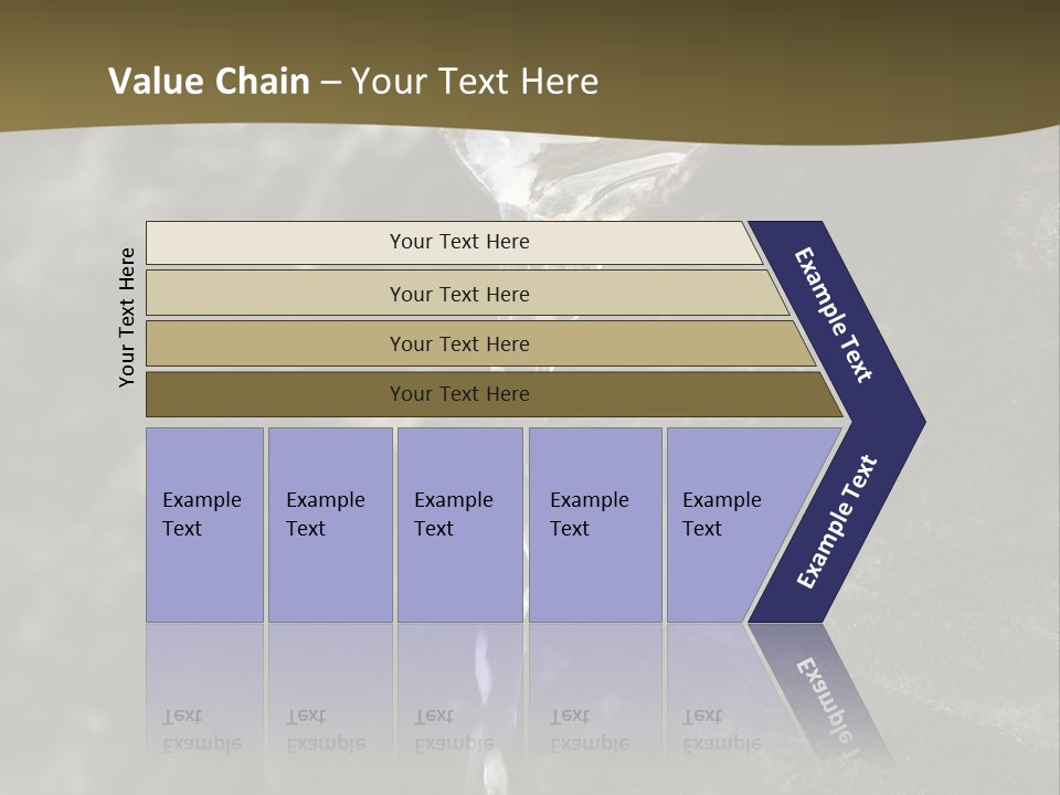 A Water Faucet With A Stream Of Water Coming Out Of It PowerPoint Template