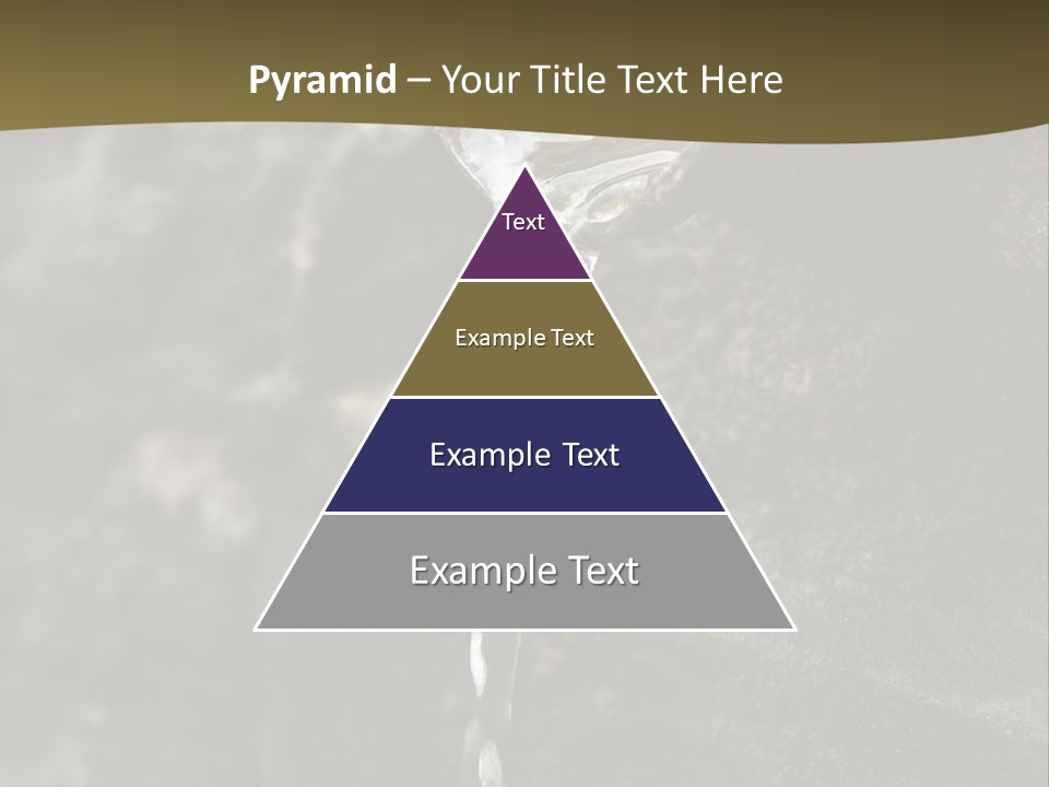 A Water Faucet With A Stream Of Water Coming Out Of It PowerPoint Template