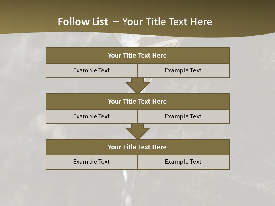 A Water Faucet With A Stream Of Water Coming Out Of It PowerPoint Template