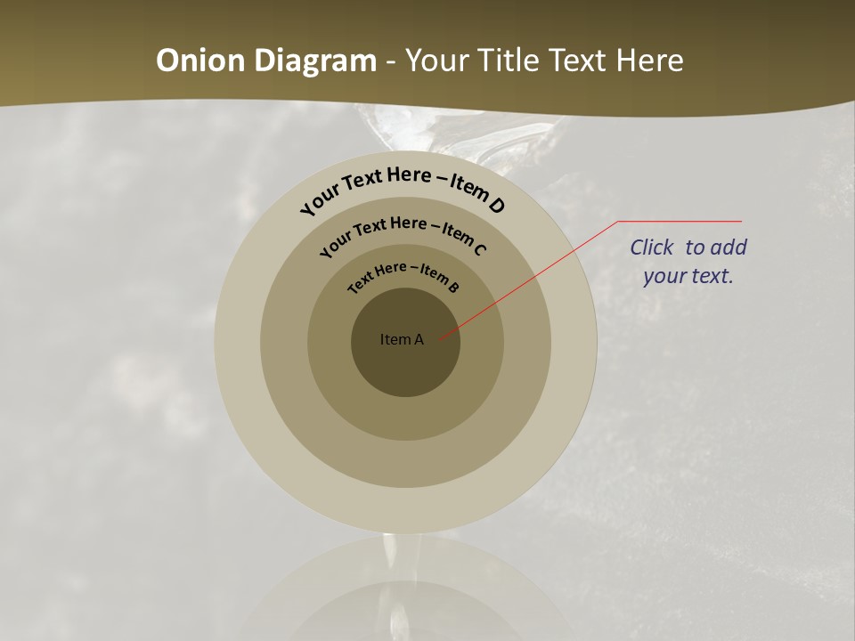 A Water Faucet With A Stream Of Water Coming Out Of It PowerPoint Template