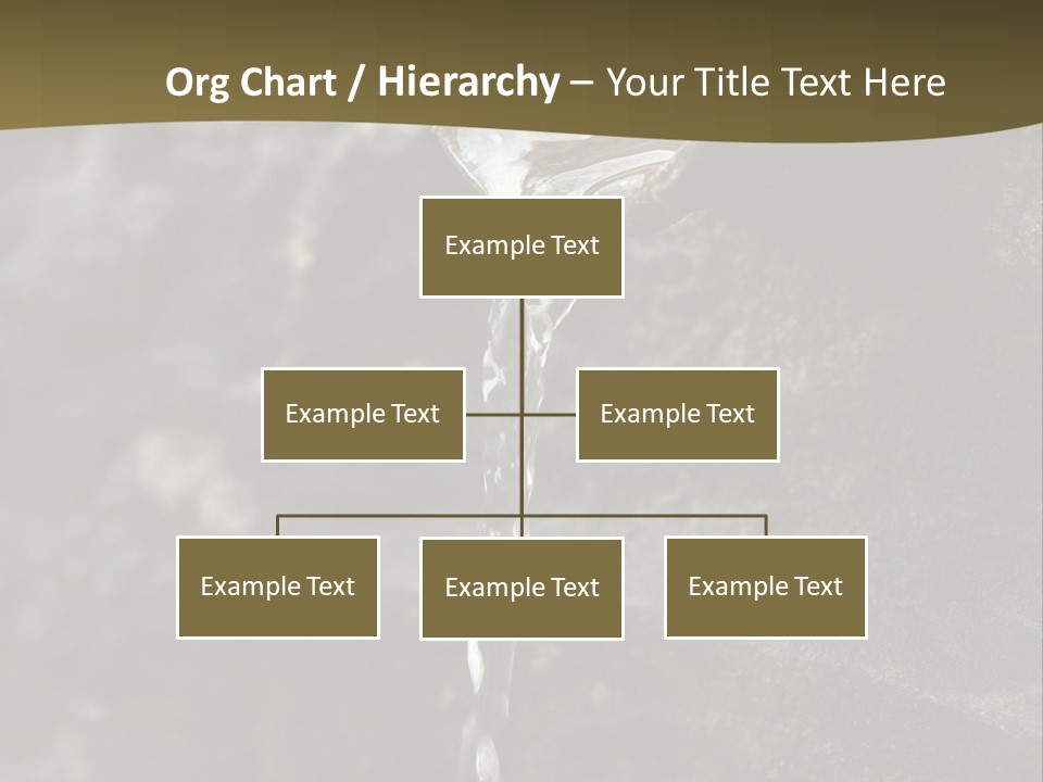 A Water Faucet With A Stream Of Water Coming Out Of It PowerPoint Template