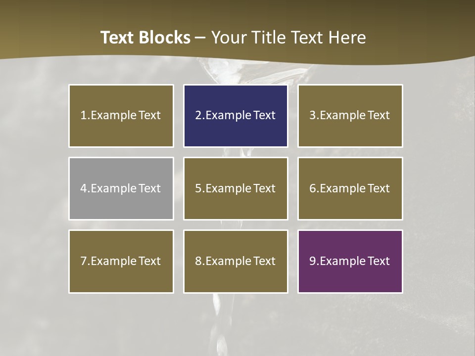 A Water Faucet With A Stream Of Water Coming Out Of It PowerPoint Template