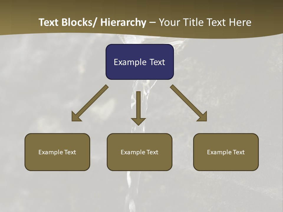 A Water Faucet With A Stream Of Water Coming Out Of It PowerPoint Template