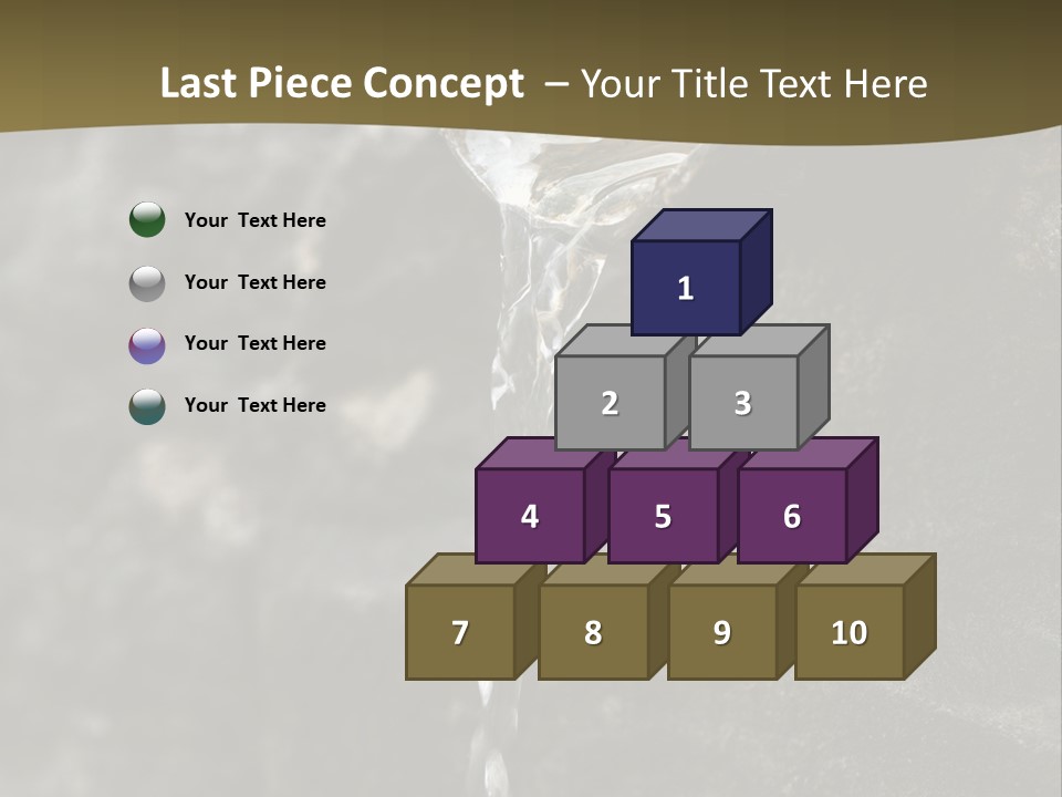 A Water Faucet With A Stream Of Water Coming Out Of It PowerPoint Template