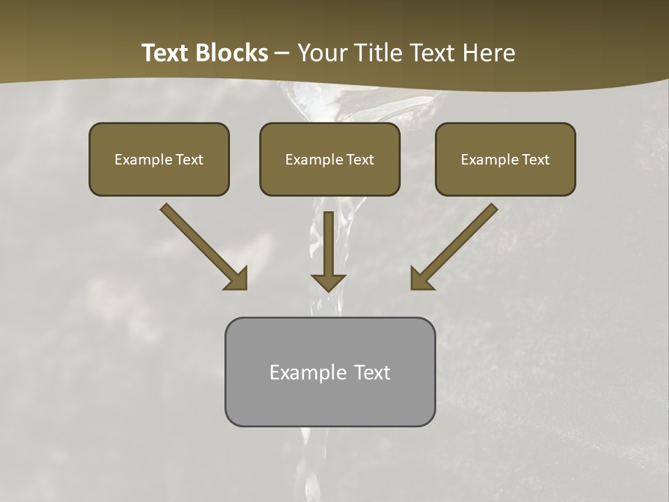 A Water Faucet With A Stream Of Water Coming Out Of It PowerPoint Template