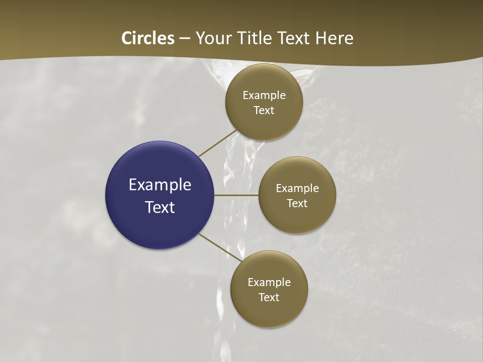 A Water Faucet With A Stream Of Water Coming Out Of It PowerPoint Template