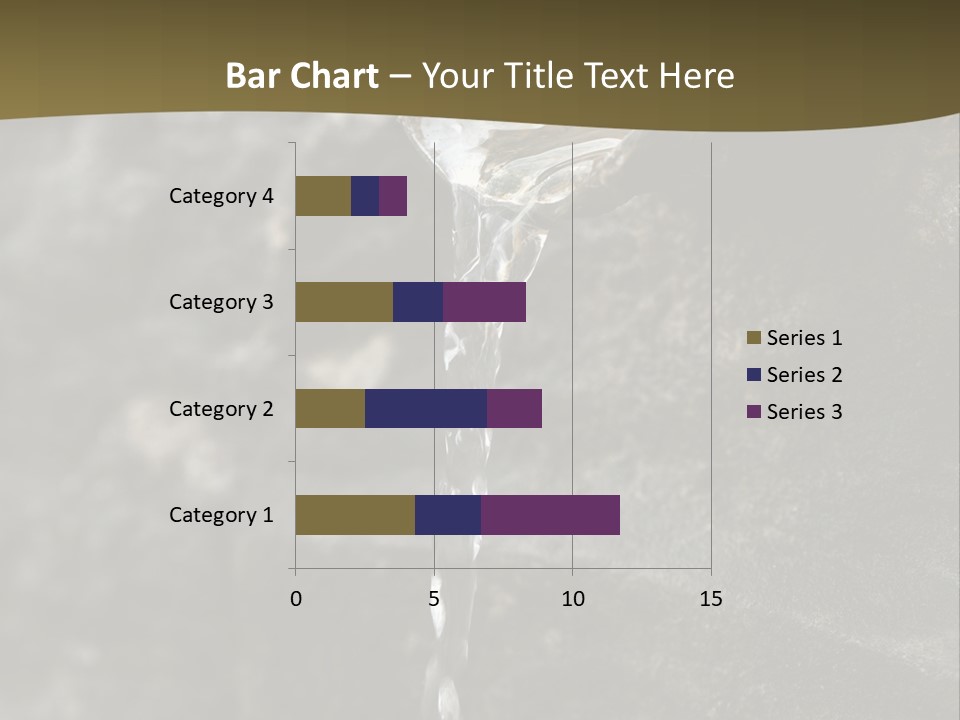 A Water Faucet With A Stream Of Water Coming Out Of It PowerPoint Template