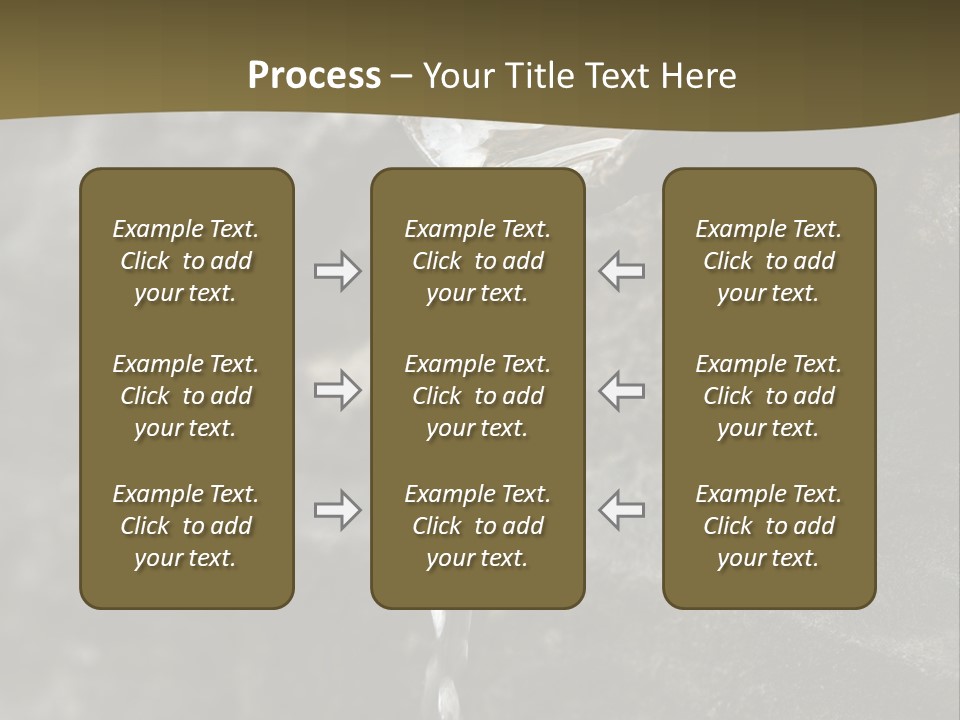 A Water Faucet With A Stream Of Water Coming Out Of It PowerPoint Template