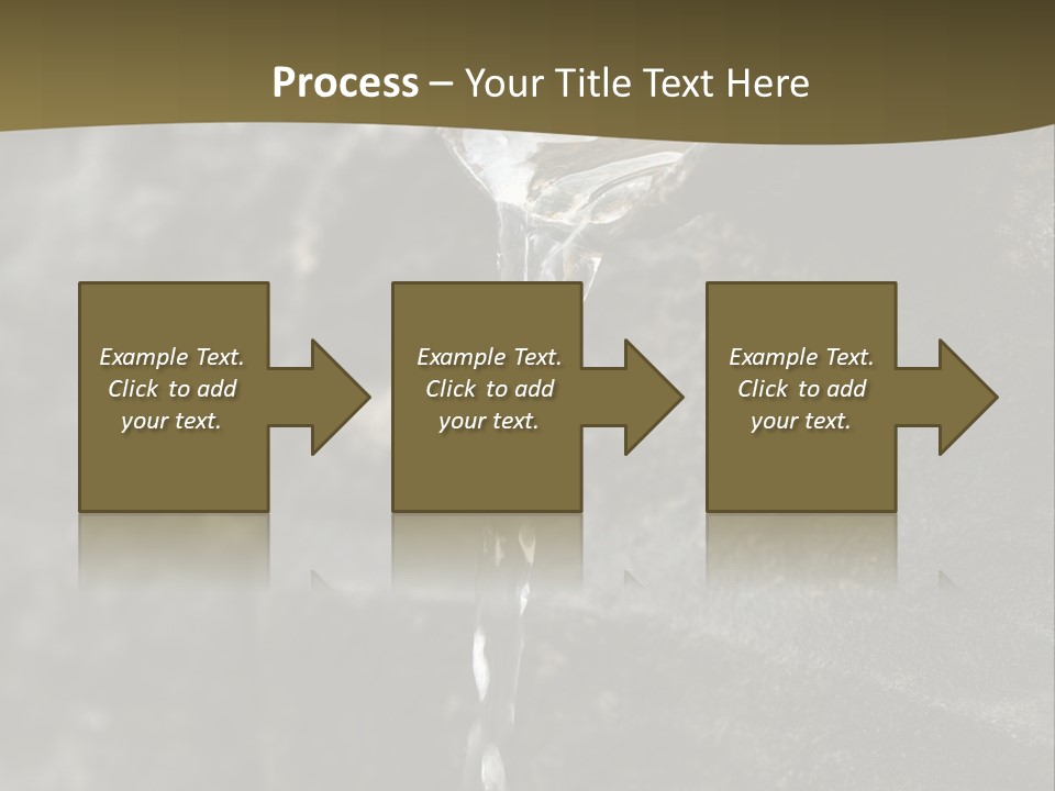A Water Faucet With A Stream Of Water Coming Out Of It PowerPoint Template