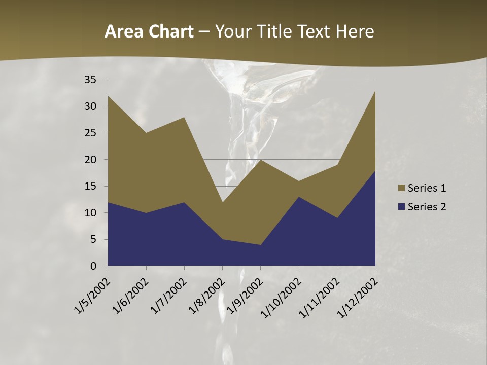 A Water Faucet With A Stream Of Water Coming Out Of It PowerPoint Template