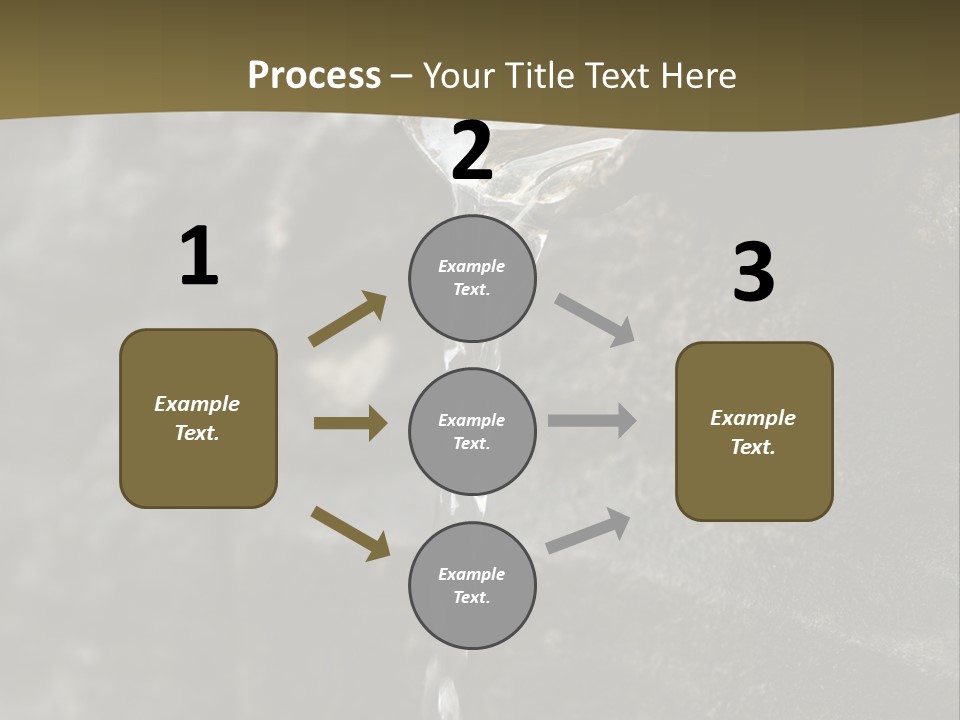 A Water Faucet With A Stream Of Water Coming Out Of It PowerPoint Template