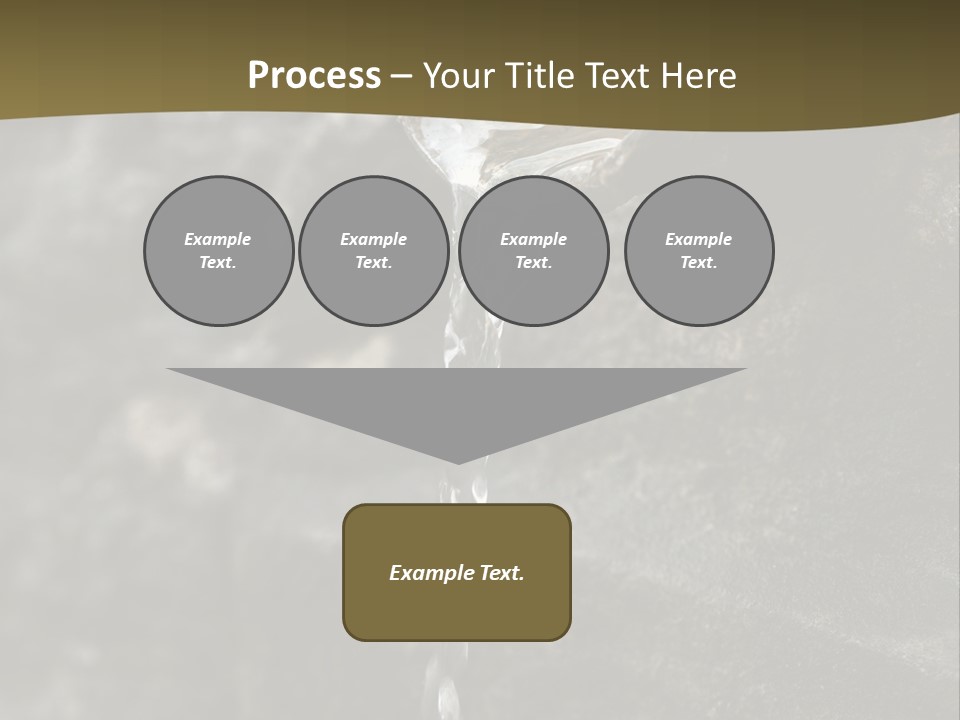 A Water Faucet With A Stream Of Water Coming Out Of It PowerPoint Template