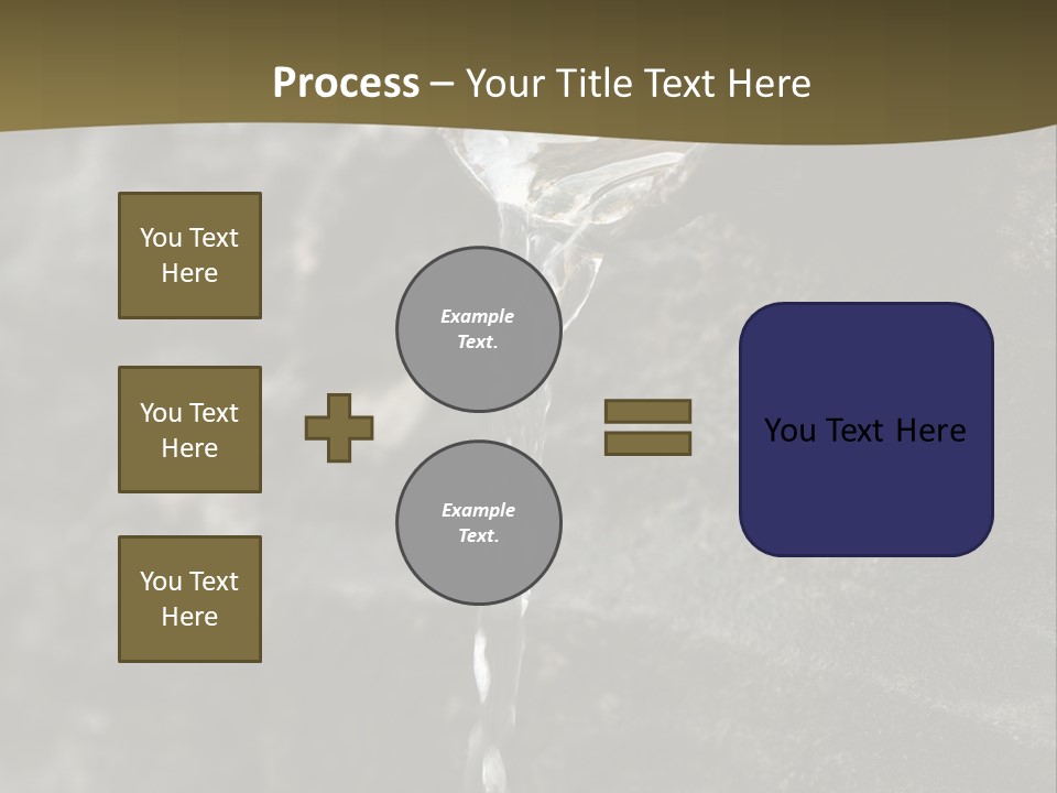 A Water Faucet With A Stream Of Water Coming Out Of It PowerPoint Template