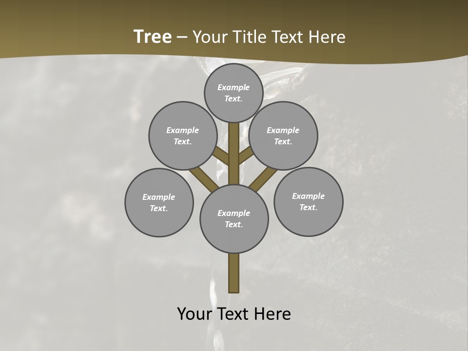 A Water Faucet With A Stream Of Water Coming Out Of It PowerPoint Template