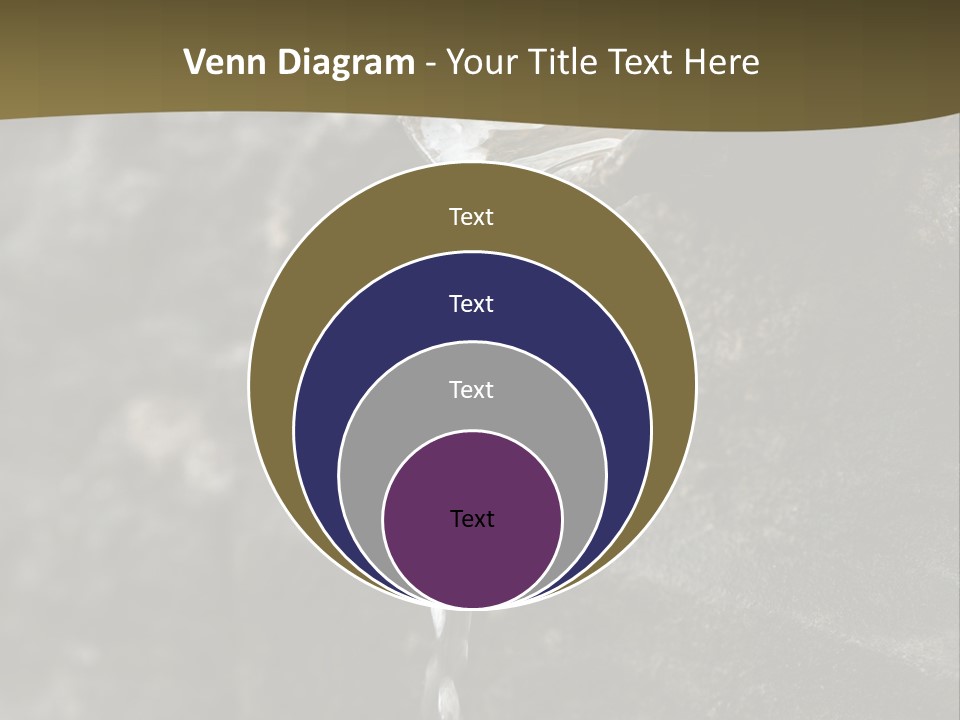 A Water Faucet With A Stream Of Water Coming Out Of It PowerPoint Template