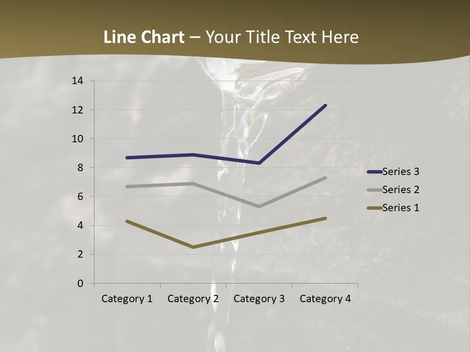 A Water Faucet With A Stream Of Water Coming Out Of It PowerPoint Template