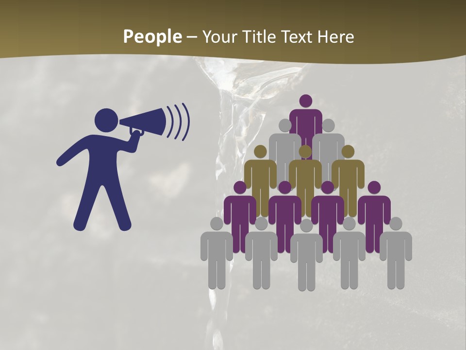 A Water Faucet With A Stream Of Water Coming Out Of It PowerPoint Template