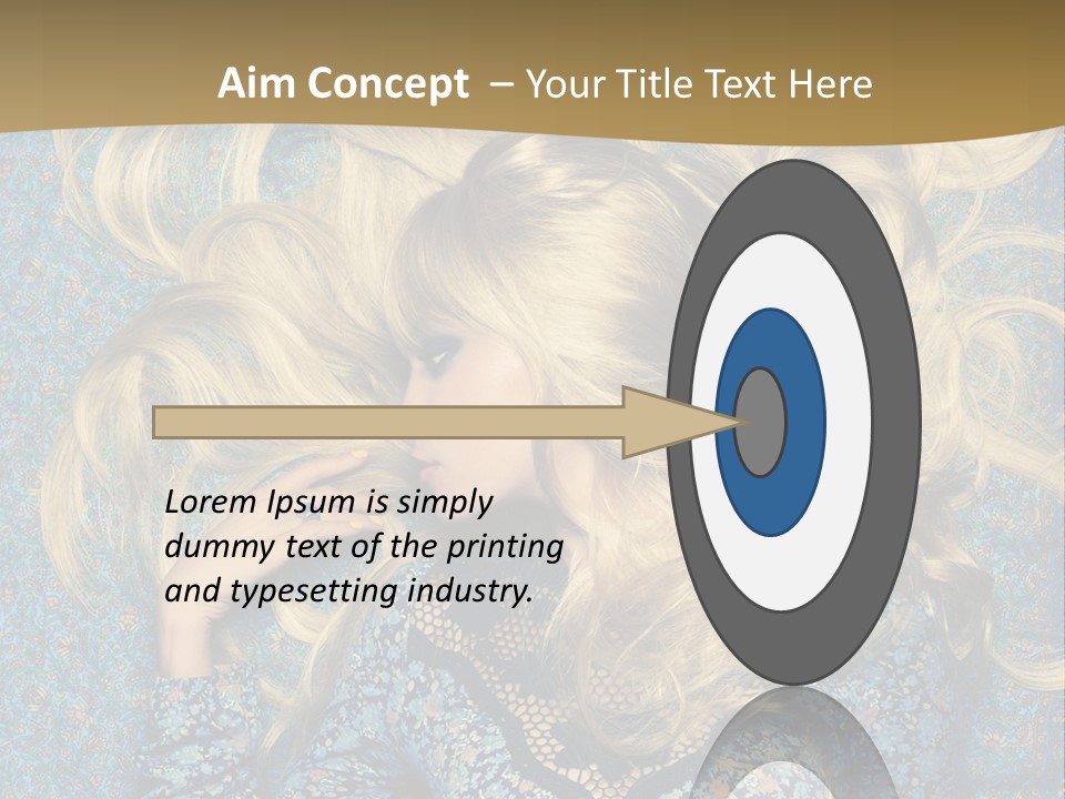 Blue Aeroplane Modern PowerPoint Template