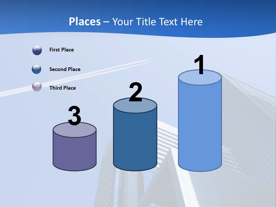 Blue Aeroplane Modern PowerPoint Template