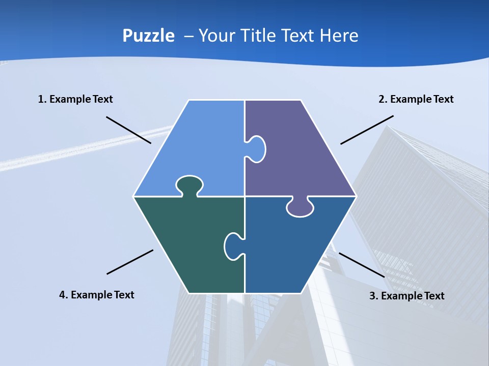 Blue Aeroplane Modern PowerPoint Template