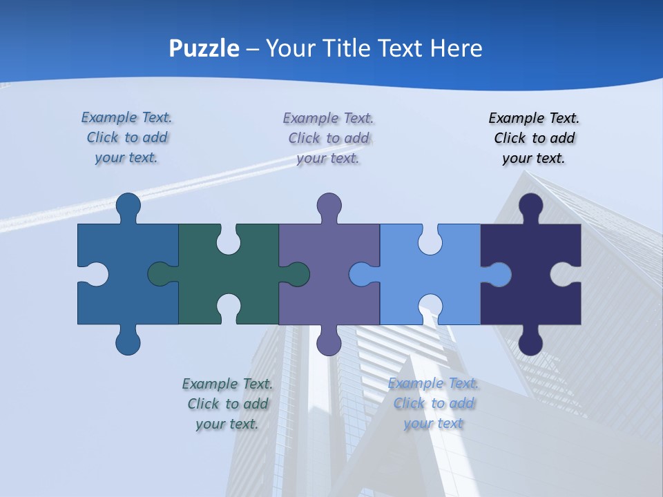 Blue Aeroplane Modern PowerPoint Template