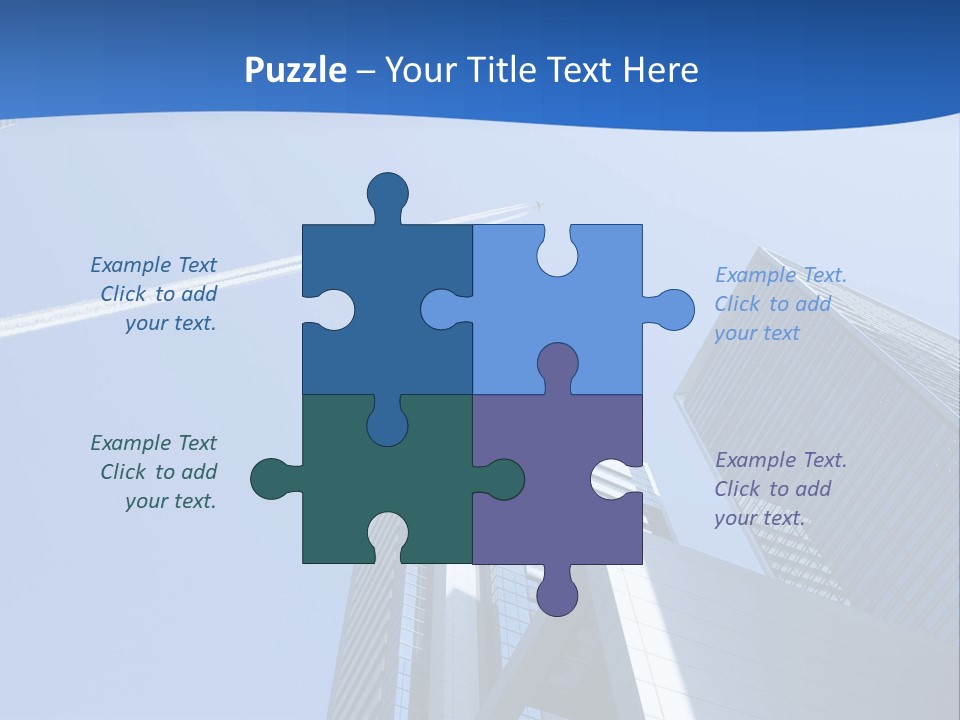 Blue Aeroplane Modern PowerPoint Template