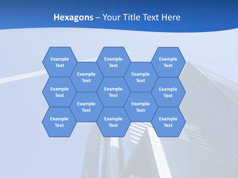 Blue Aeroplane Modern PowerPoint Template