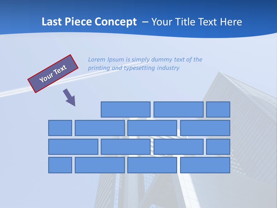 Blue Aeroplane Modern PowerPoint Template