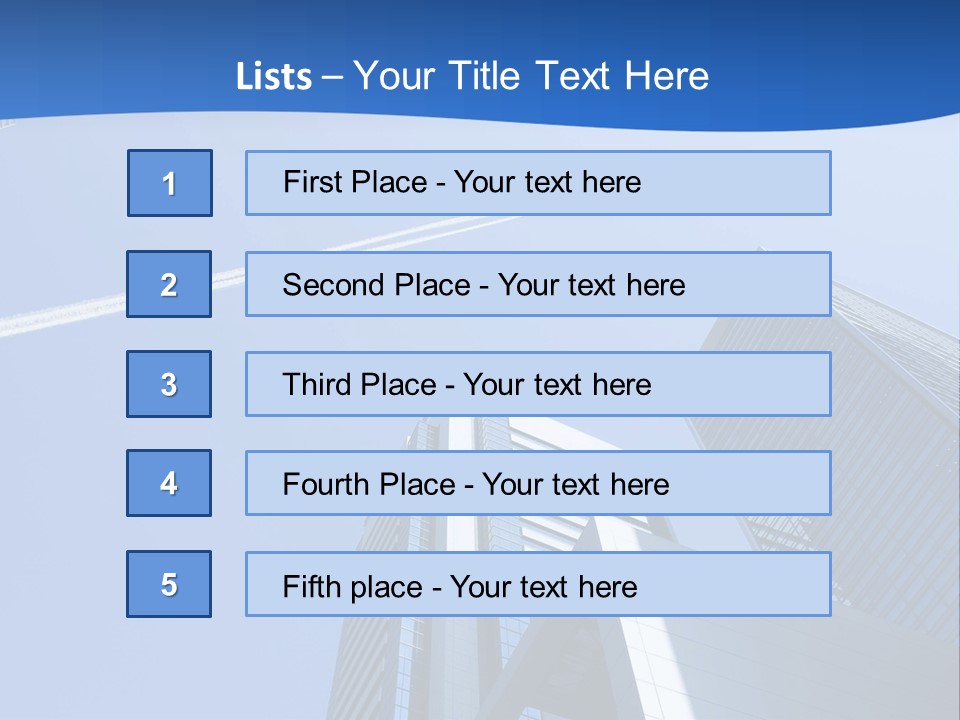 Blue Aeroplane Modern PowerPoint Template