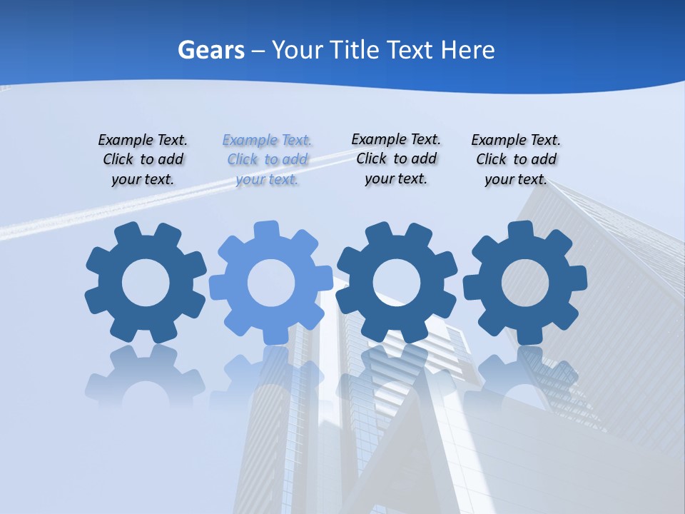 Blue Aeroplane Modern PowerPoint Template