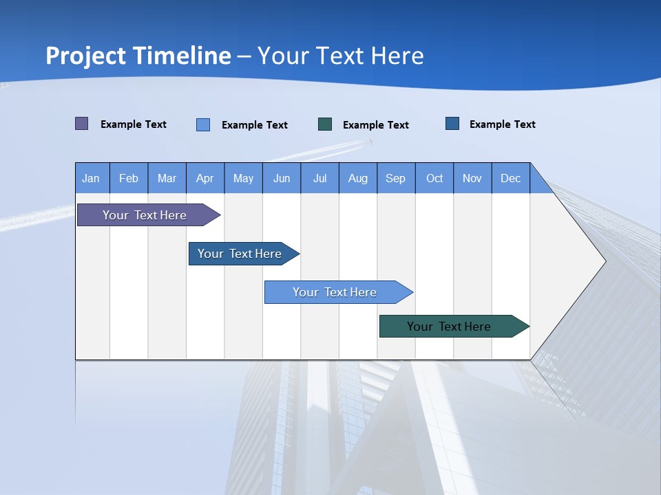 Blue Aeroplane Modern PowerPoint Template