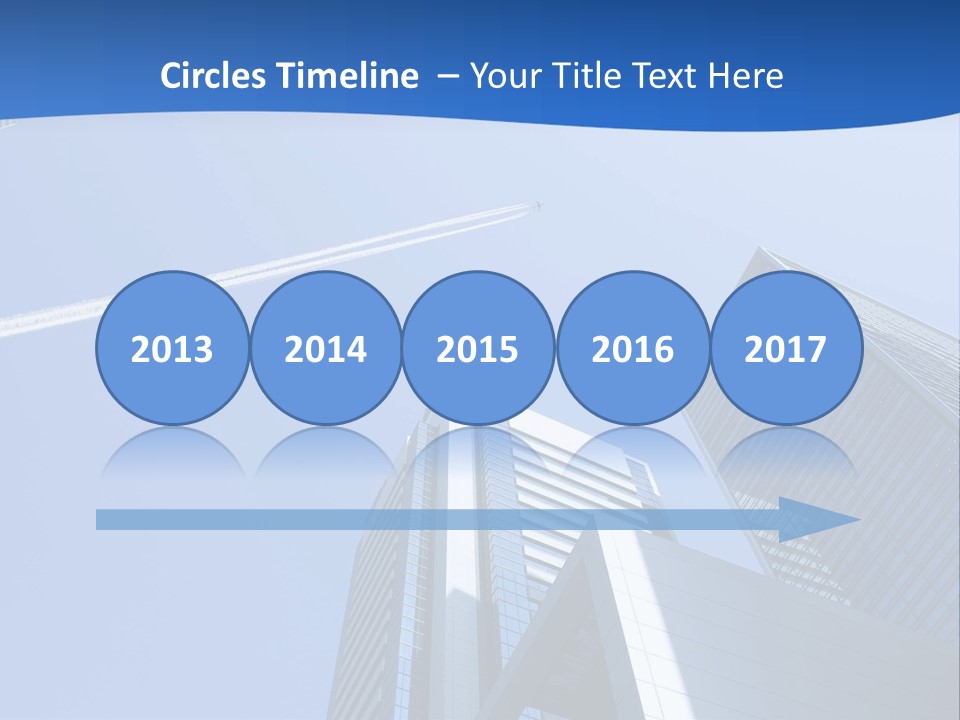 Blue Aeroplane Modern PowerPoint Template