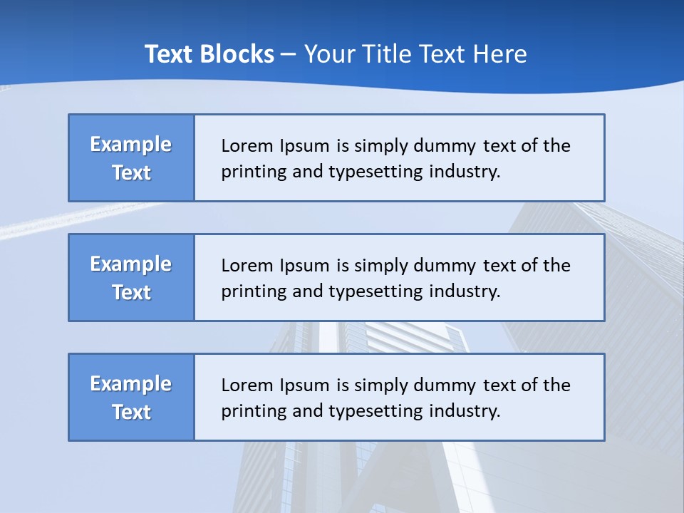 Blue Aeroplane Modern PowerPoint Template