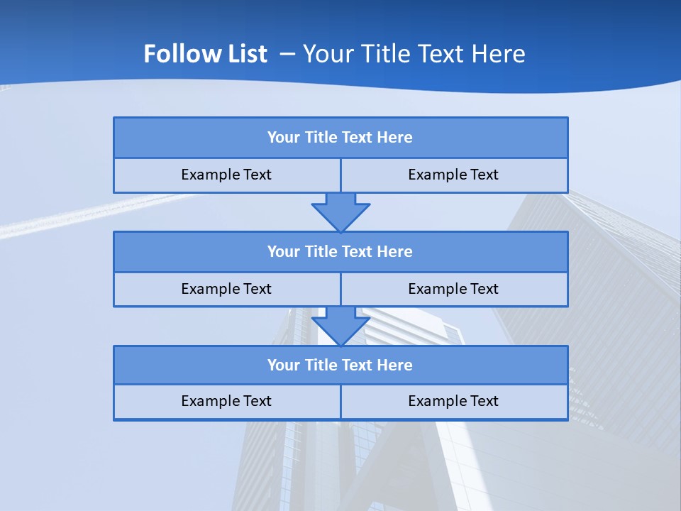 Blue Aeroplane Modern PowerPoint Template