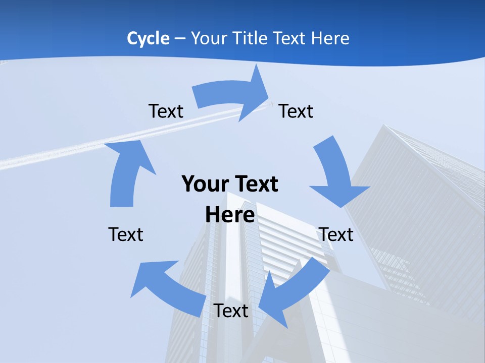 Blue Aeroplane Modern PowerPoint Template