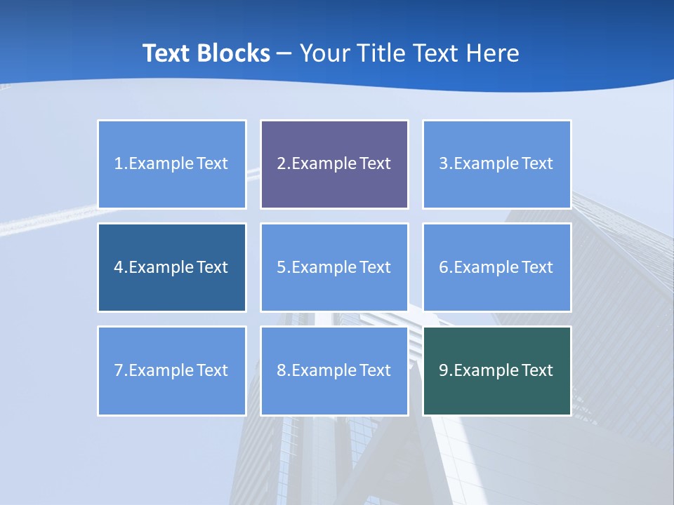 Blue Aeroplane Modern PowerPoint Template