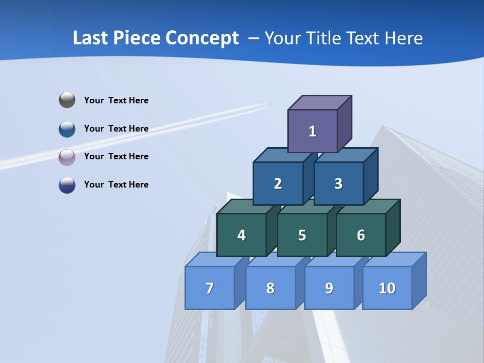 Blue Aeroplane Modern PowerPoint Template