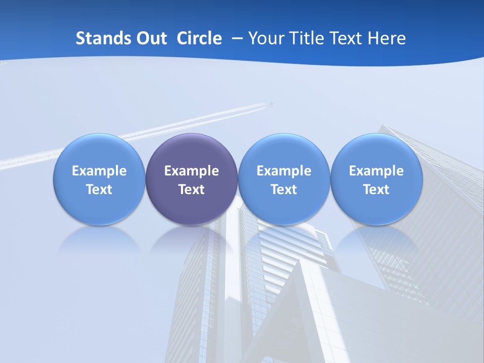 Blue Aeroplane Modern PowerPoint Template