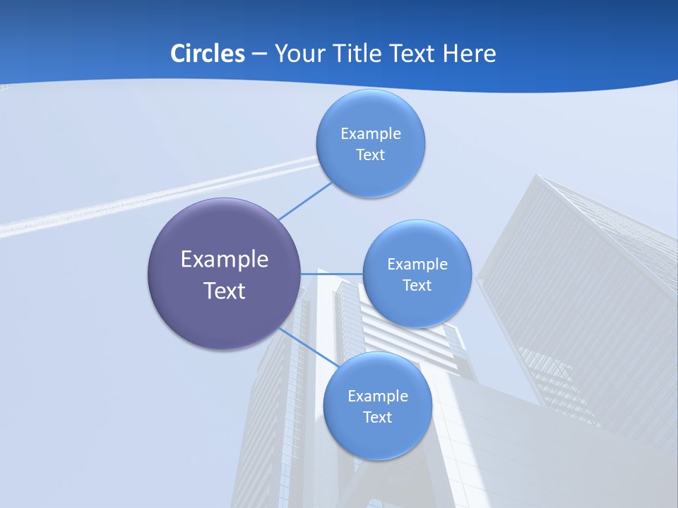 Blue Aeroplane Modern PowerPoint Template