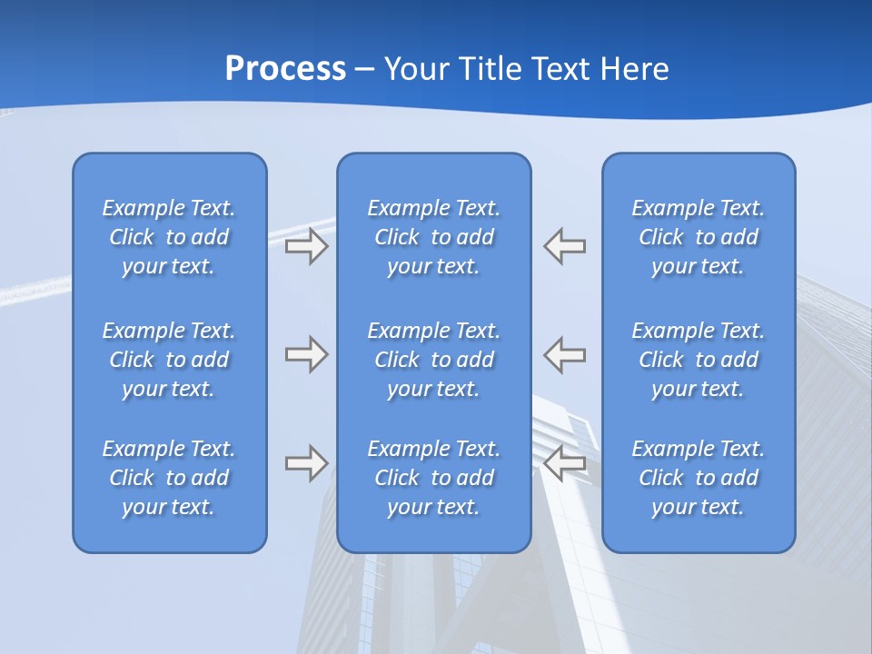 Blue Aeroplane Modern PowerPoint Template