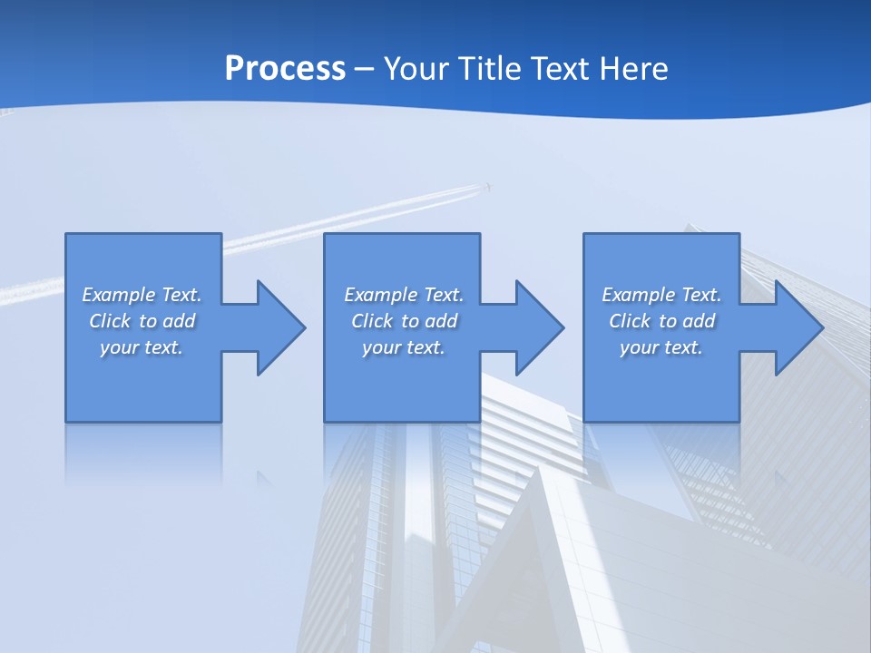 Blue Aeroplane Modern PowerPoint Template